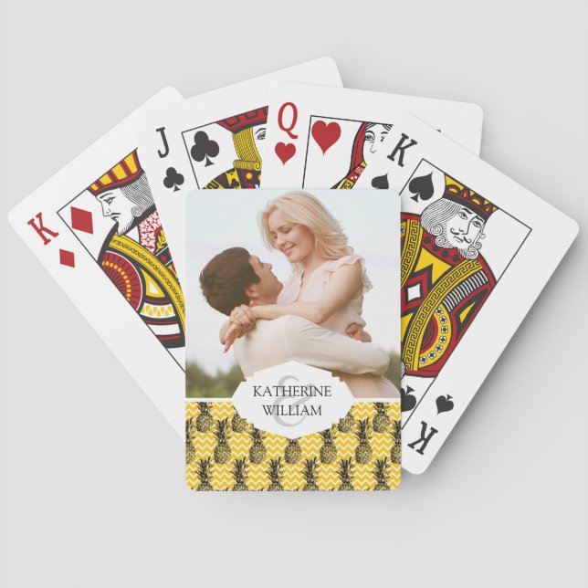 Jeu De Cartes Ajoutez vos zigzags nommés d'ananas de | (dos)