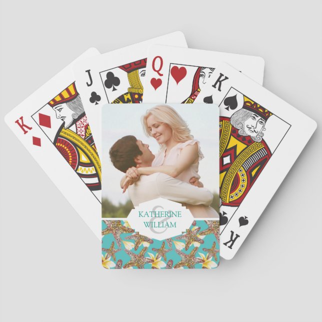 Jeu De Cartes Ajoutez votre motif | de fantaisie nommé d'étoiles (dos)