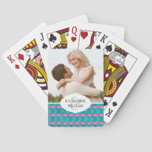 Jeu De Cartes Ajoutez votre nom   Modèle Flamingo Lumineux