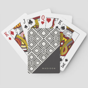 Jeu De Cartes Ajoutez votre nom   Motif africain sauvage