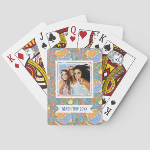 Jeu De Cartes Ajoutez votre nom   Motif de cavalier Surf