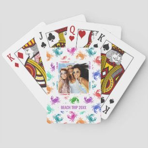 Jeu De Cartes Ajoutez votre nom Motif De Crabes