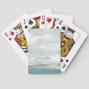 Jeu De Cartes Ajoutez votre nom   Seafoam Vista