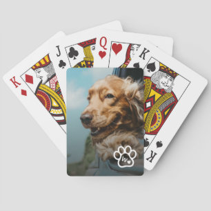 Jeu De Cartes Ajoutez Votre Propre Photo Chiens Animaux Monogram