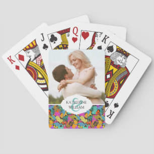 Jeu De Cartes Ajoutez votre   rétro motif animal nommé de