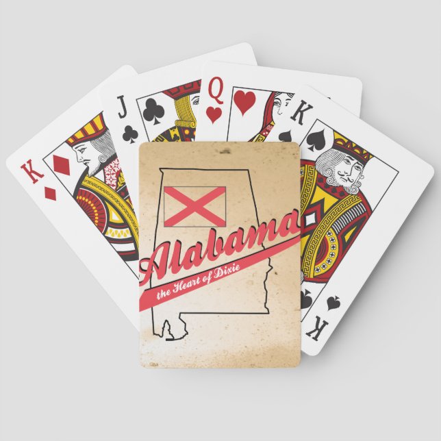Jeu De Cartes Alabama Heart of Dixie (dos)