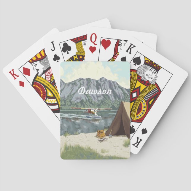 Jeu De Cartes Alaska Bush Avion Et Pêche Voyage (dos)