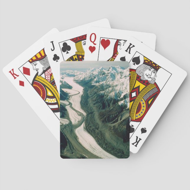 Jeu De Cartes Alaska Mountain Range-Vue aérienne (dos)
