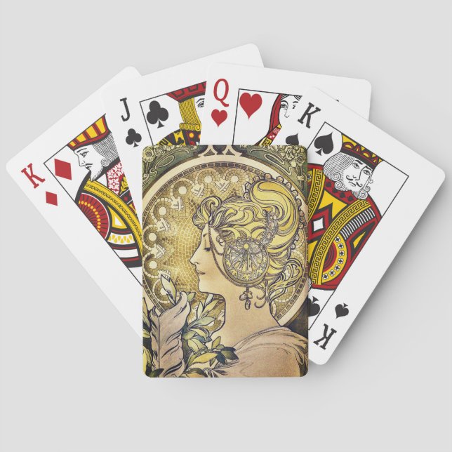 Jeu De Cartes Alfons Mucha, La Plume (dos)