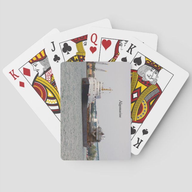 Jeu De Cartes Algomarine jouant aux cartes (dos)