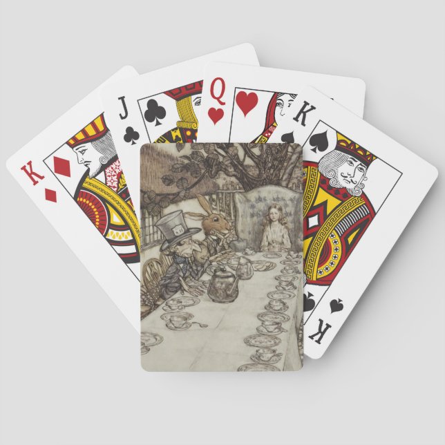 Jeu De Cartes Alice Anniversaire Anniversaire Fête de la haine d (dos)
