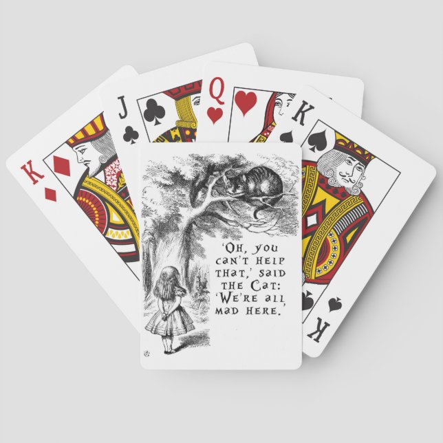 Jeu De Cartes Alice au pays des merveilles - nous sommes tous (dos)