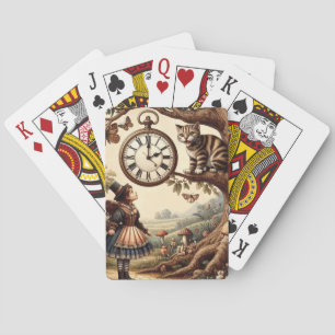 Jeu De Cartes Alice et Chat du Cheshire : Fantaisie Merveilleuse