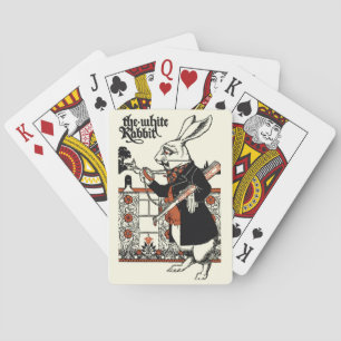 Jeu De Cartes Alice Lapin Blanc Classique Wonderland 