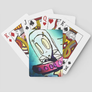 Jeu De Cartes Alien Dessin de cartes de lecture