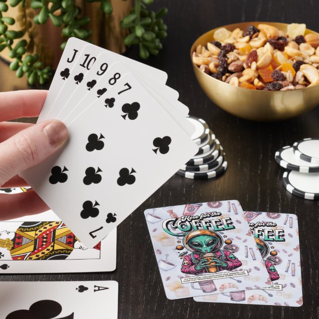 Jeu De Cartes Alien ici pour le café (In Situ)