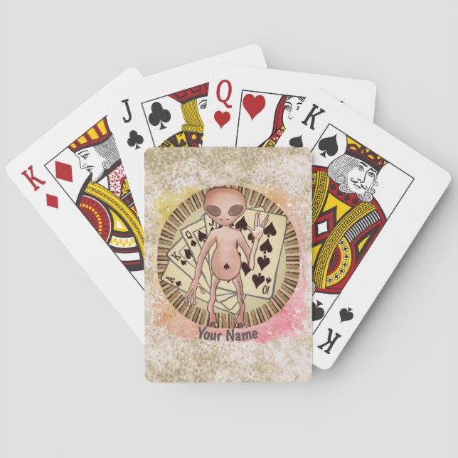 Jeu De Cartes Alien Poker Jouer des cartes (dos)