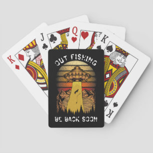 Jeu De Cartes Alien UFO Out Pêche amusant jouer des cartes