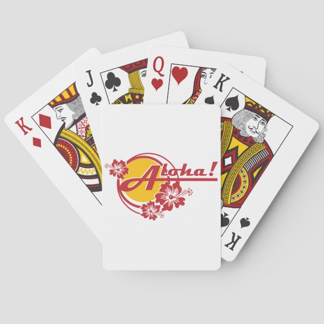 Jeu De Cartes Aloha cartes de jeu (dos)