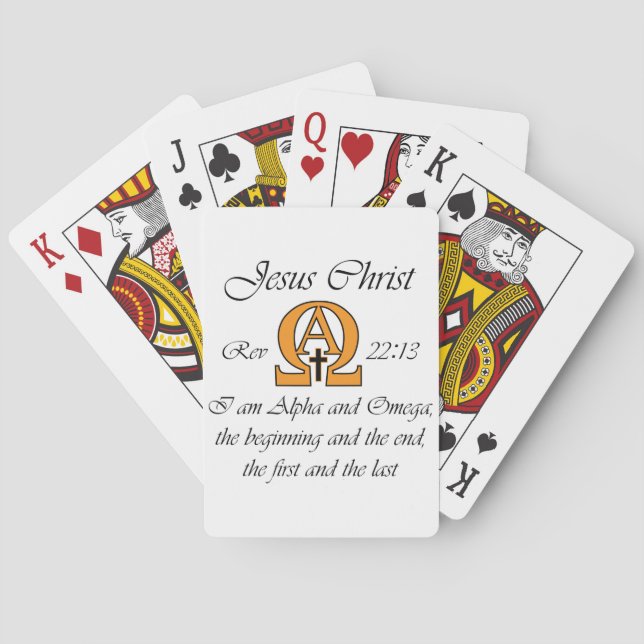 Jeu De Cartes Alpha et Oméga (dos)