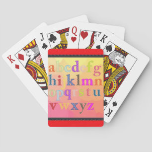 Jeu De Cartes Alphabet Lecture de Cartes