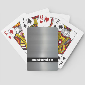 Jeu De Cartes Aluminium balayé