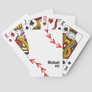 Jeu De Cartes ⚾ Amateurs de baseball Nom + Numéro Jersey