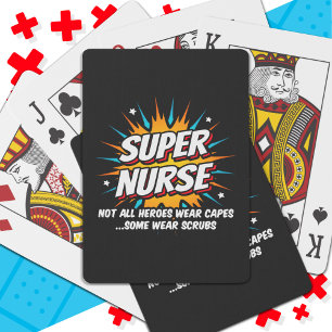 Jeu De Cartes Ambiance drôle Super Superhero Super Nurse Appréci