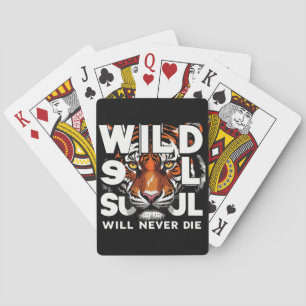 Jeu De Cartes "Âme sauvage - Fierce Tiger Eyes Motivational Art"