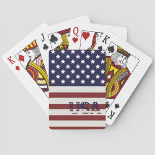 Jeu De Cartes America Drapeau américain Motif américain