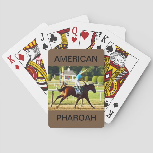 Jeu De Cartes Américain Pharoah sur une plate-forme des cartes (dos)