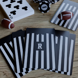Jeu De Cartes American Football Referpes Stripes Jouer Des Carte