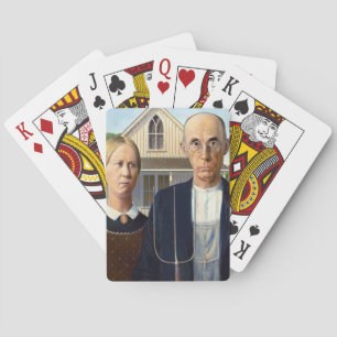 Jeu De Cartes American gothique classique peinture Grant Wood