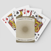 American House Playing Cartes - Bronze