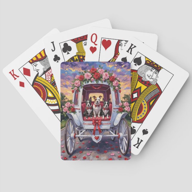 Jeu De Cartes American Staffordshire Dog Valentine's Day (dos)
