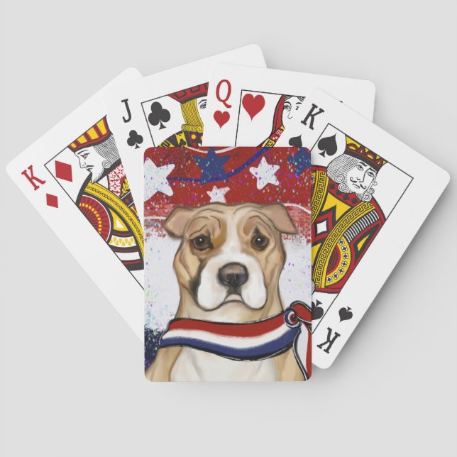 JEU DE CARTES AMERICAN STAFFORDSHIRE TERRIER (dos)