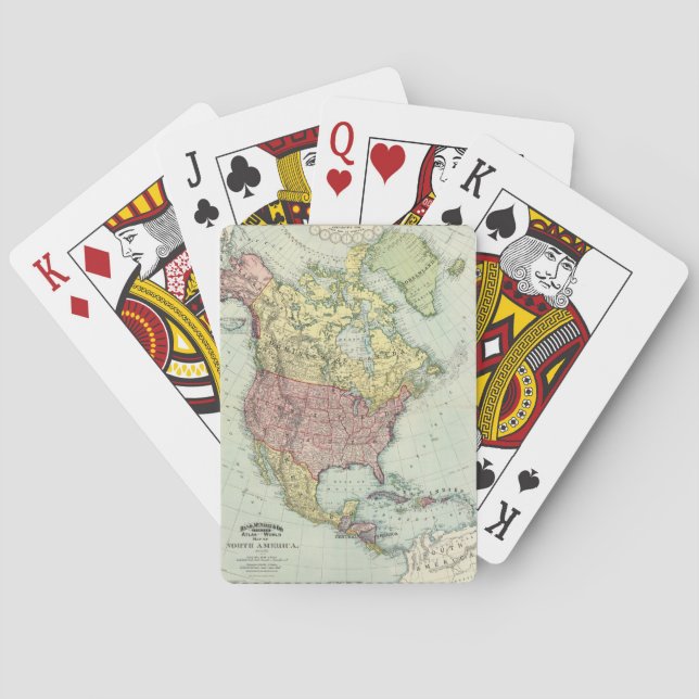 Jeu De Cartes Amérique du Nord. (dos)