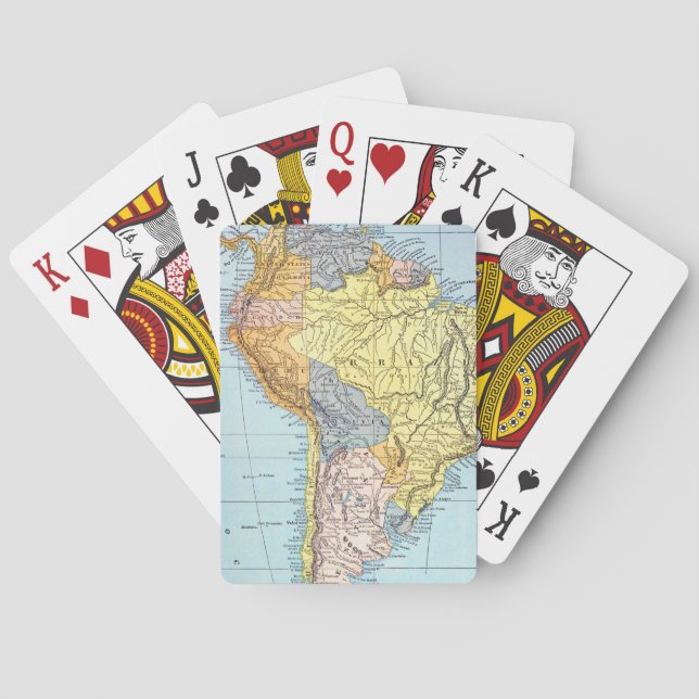 Jeu De Cartes AMÉRIQUE DU SUD : MAP, c1890 (dos)
