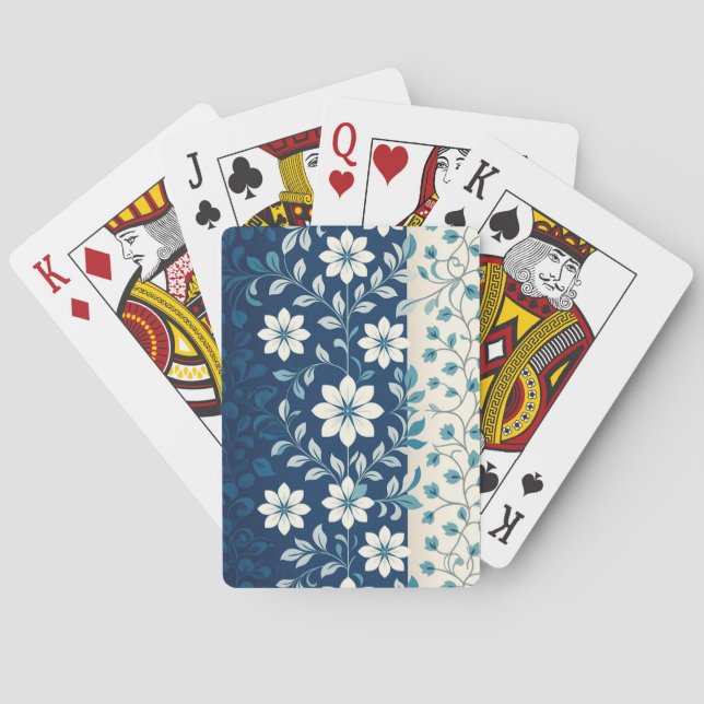 Jeu De Cartes AMITA | Infinite Bloom | Blue Floral Harmony  (dos)