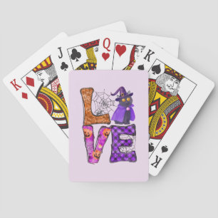 Jeu De Cartes Amour - Chat noir sorcière