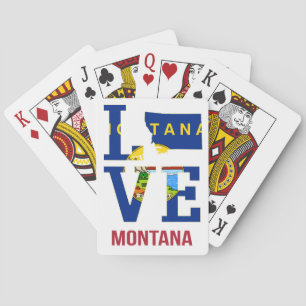 Jeu De Cartes Amour de l'état du Montana