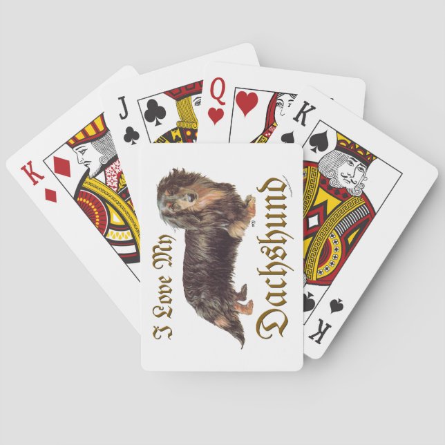 Jeu De Cartes Amour de teckel (dos)
