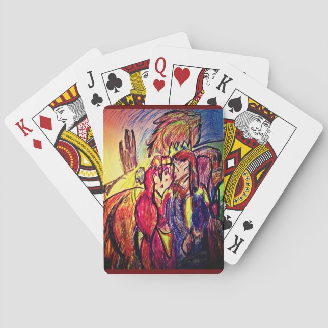 Jeu De Cartes Amoureux de Valentine (dos)