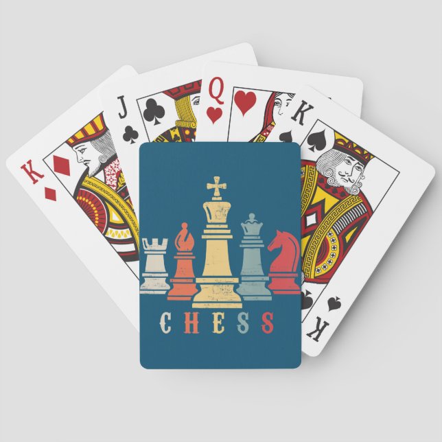 Jeu De Cartes Amoureux des échecs | Jeu d'échecs Checkmate Cadea (dos)