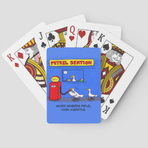 Jeu De Cartes Amusant goéland de mer petrel caricature humour