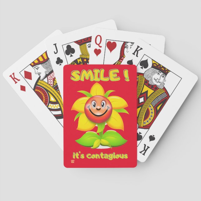 Jeu De Cartes amusant jouer aux cartes "SMILE" (dos)