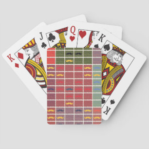 Jeu De Cartes Amusante fille moustache