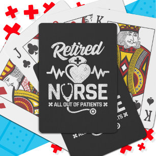 Jeu De Cartes Amusante Infirmière retraitée Plaisanterie Infirmi
