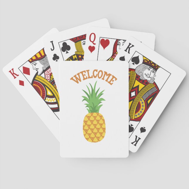 Jeu De Cartes Ananas bienvenu (dos)