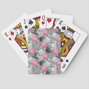 Jeu De Cartes Ananas géométrique Motif texturé